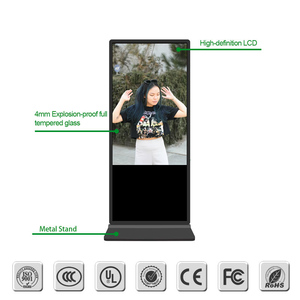 55 pollici Touch Digital Signage chiosco Ultra sottile LCD pubblicitario giocatore di rete Android Stand verticale TV Display digitale - Product Image 4