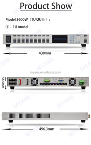 MYAMi 1U Adjustable 30V/120A 60V/60A DC Power Supply <strong>Switching</strong> Din Rail for Industry &amp; LED 220V/380V <strong>Input</strong> 10A <strong>Output</strong> Current - Product Image 2