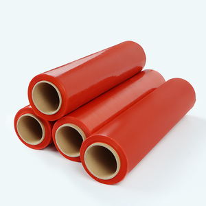 厂家直销LLDPE拉伸膜软红塑料包装产品包装防潮PE材料 - Product Image 3