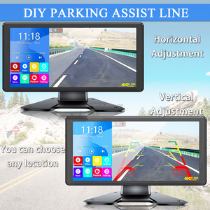 10.36 Inch 4 Channel Split Screen Car MP4 DVR Recorder Monitor Com AHD Front Rear Backup Camera Para Truck/Bus Security Camera