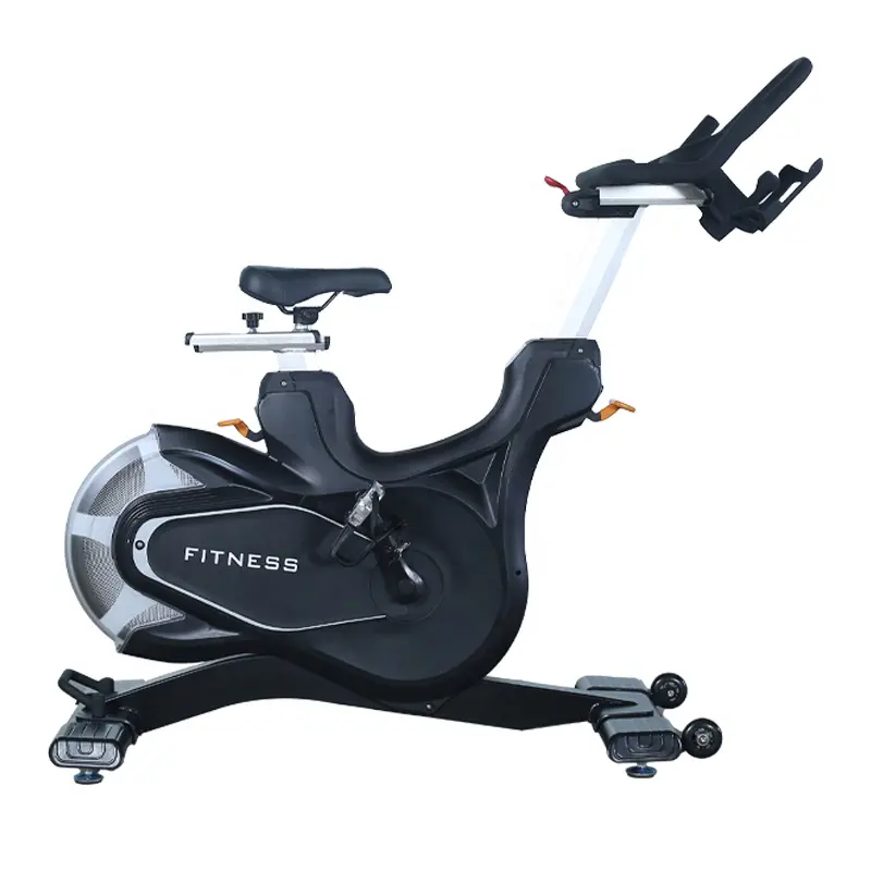 electronic control resistance indoor cycling stationary upright folding magnetic upright exercise bike