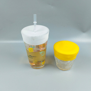 Bar Getränk Spiking Prävention Silikon Tasse Abdeckung Latex Kondom Tasse Abdeckung benutzer definierte sichere Getränke Tasse Abdeckung Deckel mit Logo - Product Image 6