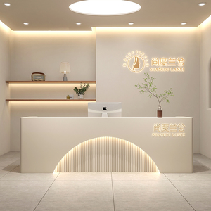 定制现代商业办公室前台收银台闪光美甲沙龙接待处收银台 - Product Image 3
