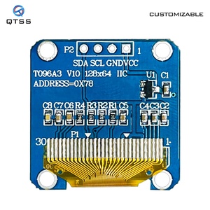 QTSS 0.96 di alta qualità \ "modulo schermo PMOLED 128x64 SSD1306 OLED IIC quadrato piccolo schermo di visualizzazione E-Paper per Arduino