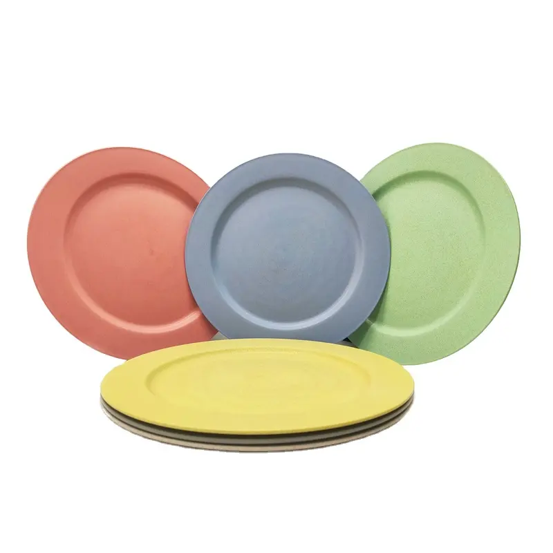 Assiette en plastique biodégradable assiettes de cuisine, collation, dessert, mariage, ustensiles de table réutilisables, assiettes de cuisine, service de table 1 pièce