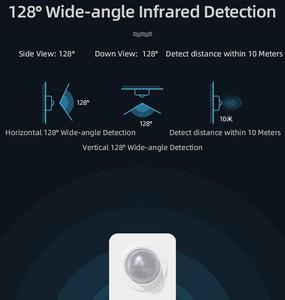 Detector infrarrojo de gran angular para seguridad del hogar, movimiento corporal inalámbrico para interior, Tuya, WIFI, sensor de movimiento PIR inteligente - Product Image 6