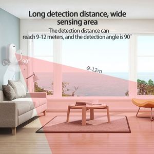 Sensor de movimiento Tuya Wifi PIR, Sensor de presencia humana de vida inteligente, Sensor de detección de movimiento Tuya con Control remoto - Product Image 5