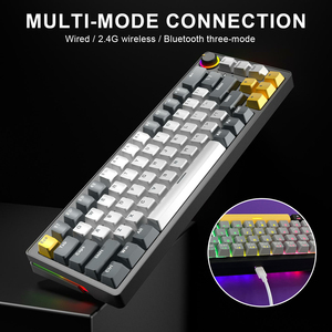 Customizable 65% 68-key Mixed Color Luminous Two-color Wired <strong>Mechanical</strong> <strong>Keyboard</strong> 25-key Anti-ghosting Gaming <strong>Mechanical</strong> <strong>Keyboard</strong> - Product Image 6