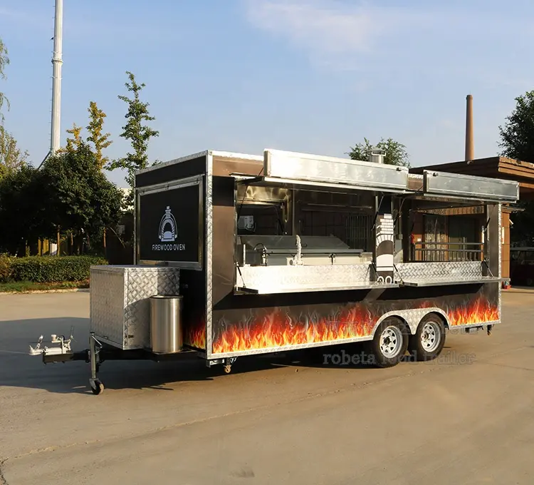 Pizza Tienda Móvil camión cocina coche pequeño camión de camiones de comida en israel