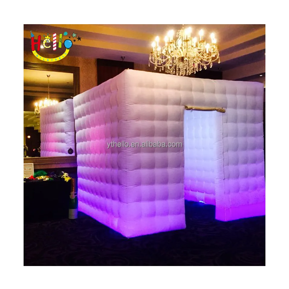 Inflatable LED wedding photo booth /wedding photo booth enclosure /inflatable led photobooth for weddings