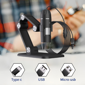 Dearsee 3 en 1 Microscopio de reparación móvil USB 2.0MP para microscopio Digital Android - Product Image 3