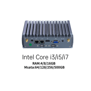 カスタマイズされたLinuxPCコアI3-5thクアッドコア4256GB組み込みPC6 * USBファンレス産業用ミニコンピューターサポート4Gネットワーク - Product Image 2