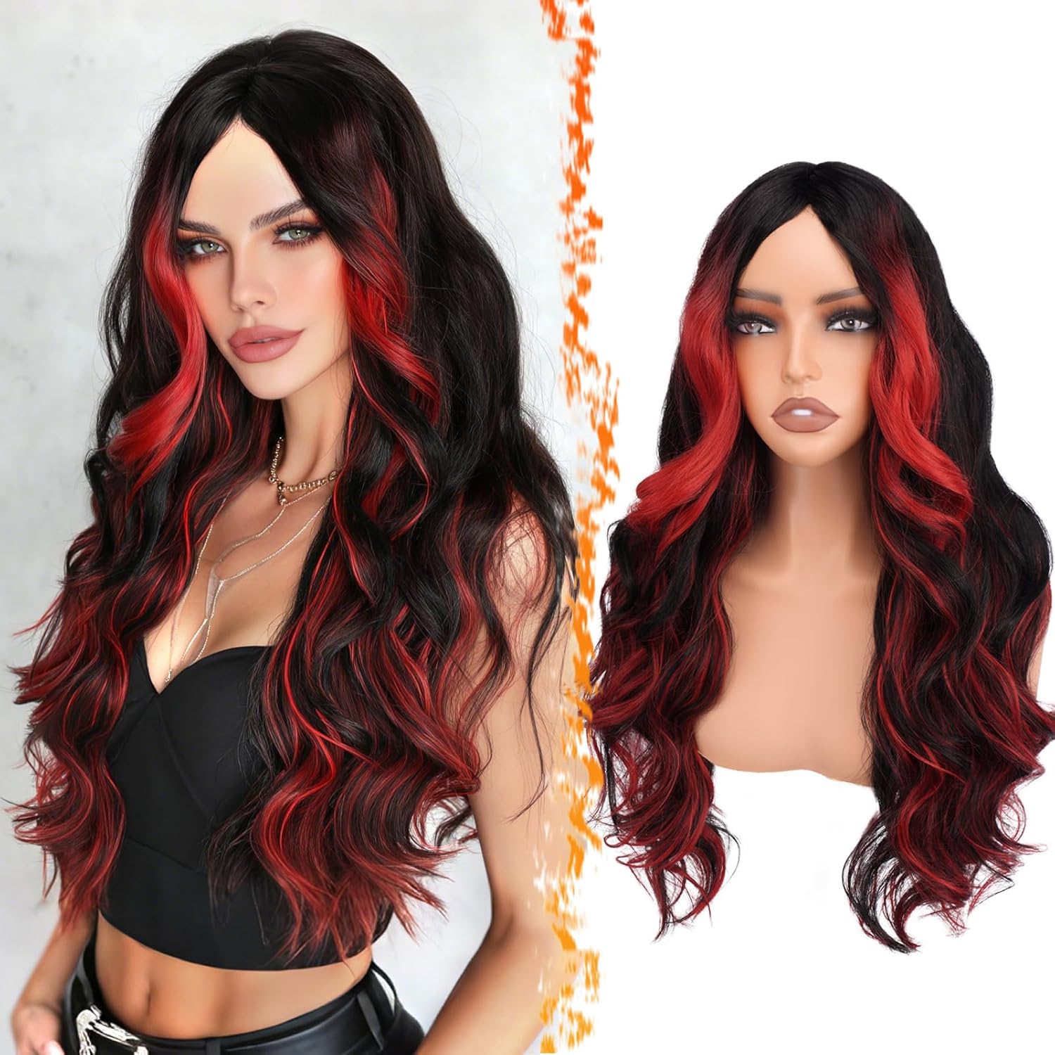 Black red highlight
