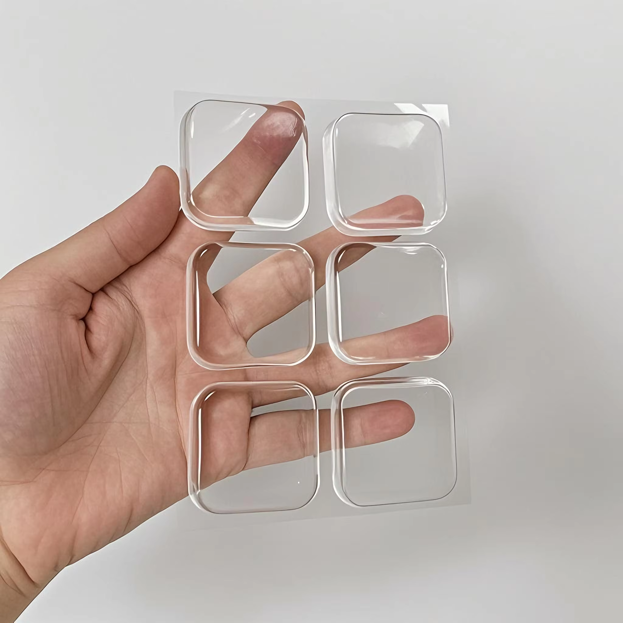 carré 42x42x9,5mm transparent