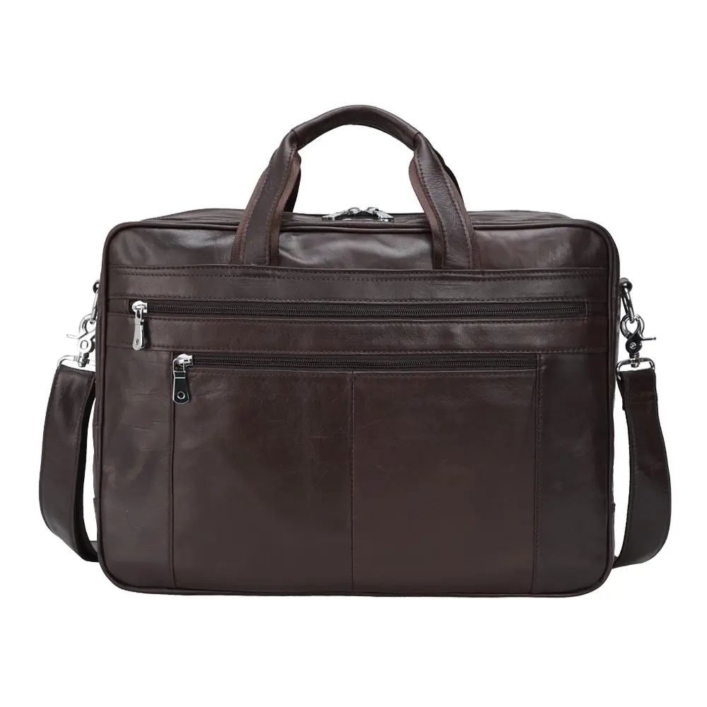 Сумка-портфель TIDING мужская из мягкой натуральной кожи, роскошная вместительная сумочка для ноутбука для офиса и путешествий, портфель из натуральной кожи