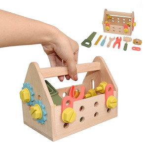 Trẻ Em Bằng Gỗ Công Cụ Thiết Lập Đồ Chơi Học Tập Giáo Dục Xây Dựng Đồ Chơi Bằng Gỗ Toddler Công Cụ Bộ Dụng Cụ Gốc Montessori Đồ Chơi Cho 3-6 Năm - Product Image 6