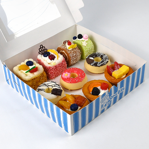 Bán buôn tùy chỉnh rõ ràng cửa sổ bánh hộp với logo | cao cấp tráng miệng/bánh/Pastry bao bì cho cửa hàng bánh & sự kiện - Product Image 3