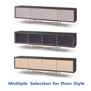 Hiện đại sang trọng phòng khách <span class=keywords><strong>TV</strong></span> Tủ Đen gỗ sồi Kim Loại Cơ sở mây cửa <span class=keywords><strong>TV</strong></span> đứng - Product Image 6