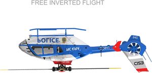 Dwi Dowellin EC135 Remote Control Helicopter,6CH <strong>RC</strong> <strong>Heli</strong> Brushless Motor Add Optical Flow Positioning &amp;3D Rolling RTF - Product Image 3