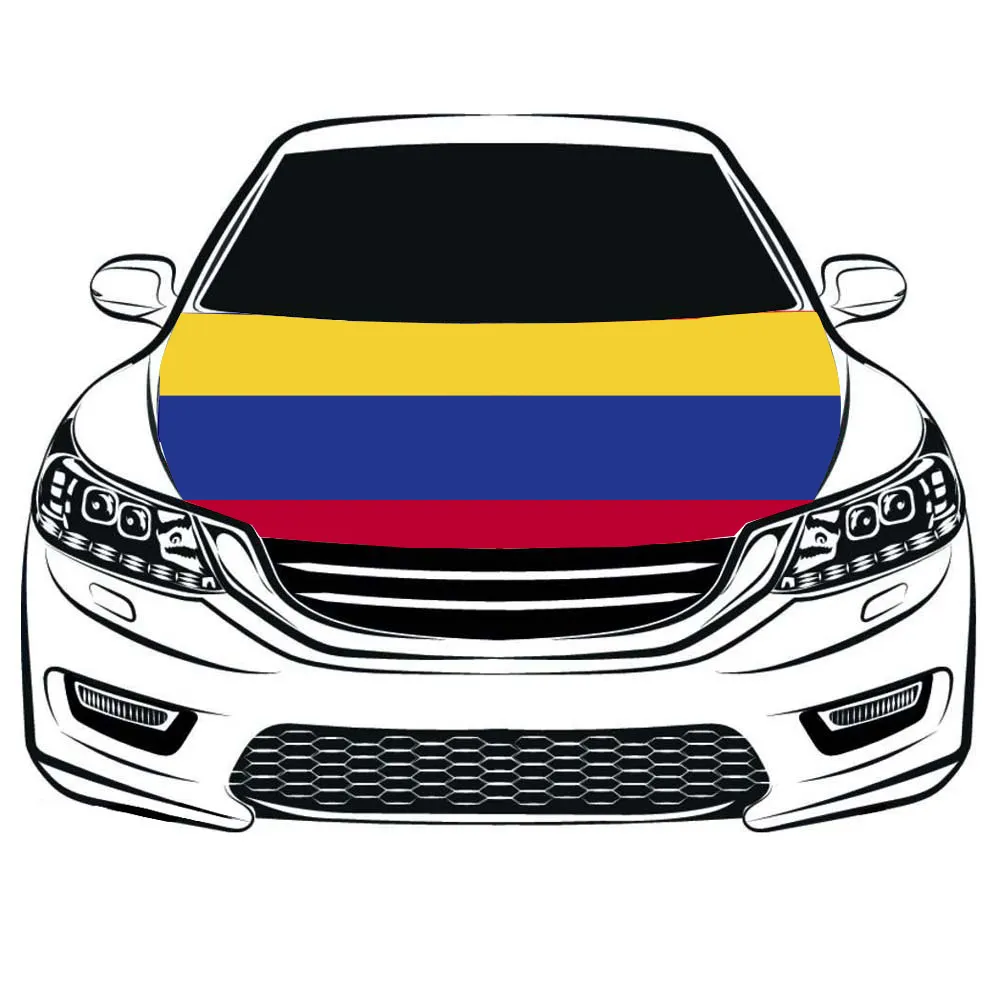 Sunshine gros bas prix colombie mini national voiture fenêtre capot miroir couverture drapeau