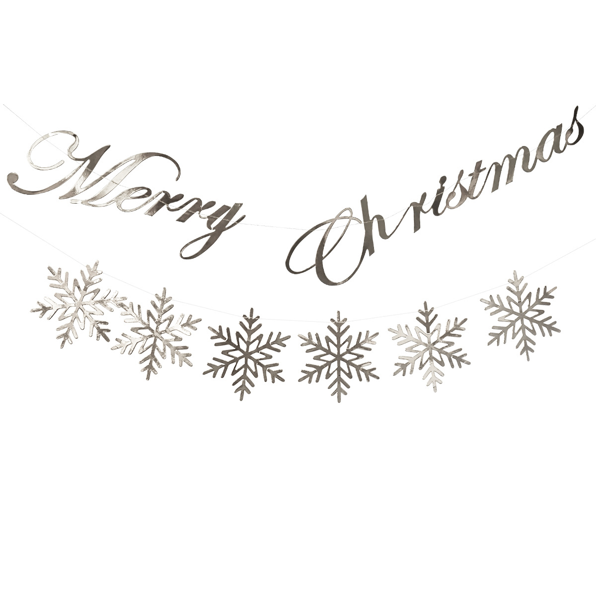 Flocons de neige de Noël argent