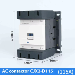 Gümüş nokta CJX2 AC kontaktör 220V 380V tam bakır bobin modelleri CJX2-D115 <span class=keywords><strong>LC1</strong></span>-<span class=keywords><strong>D150</strong></span> <span class=keywords><strong>LC1</strong></span>-D205