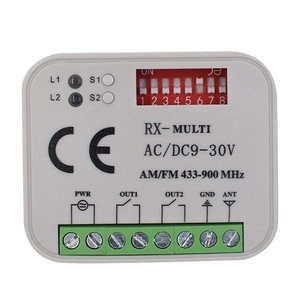2CH RX Multi 433 a 900 MHz Empfänger Garagentor öffner Fernbedienung stor Externer Controller-Schalter mit mehreren Marken 12V 24V - Product Image 6