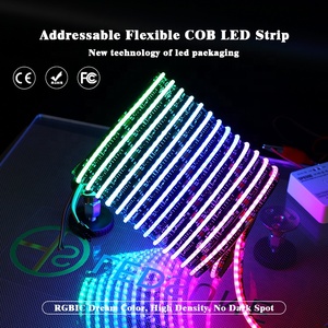 12/24V Luces <strong>LED</strong> RGBIC RGBW COB Line Light Addressable RGB RGBW TIra COB <strong>LED</strong> Strip Light for Outdoor Decor - Product Image 2