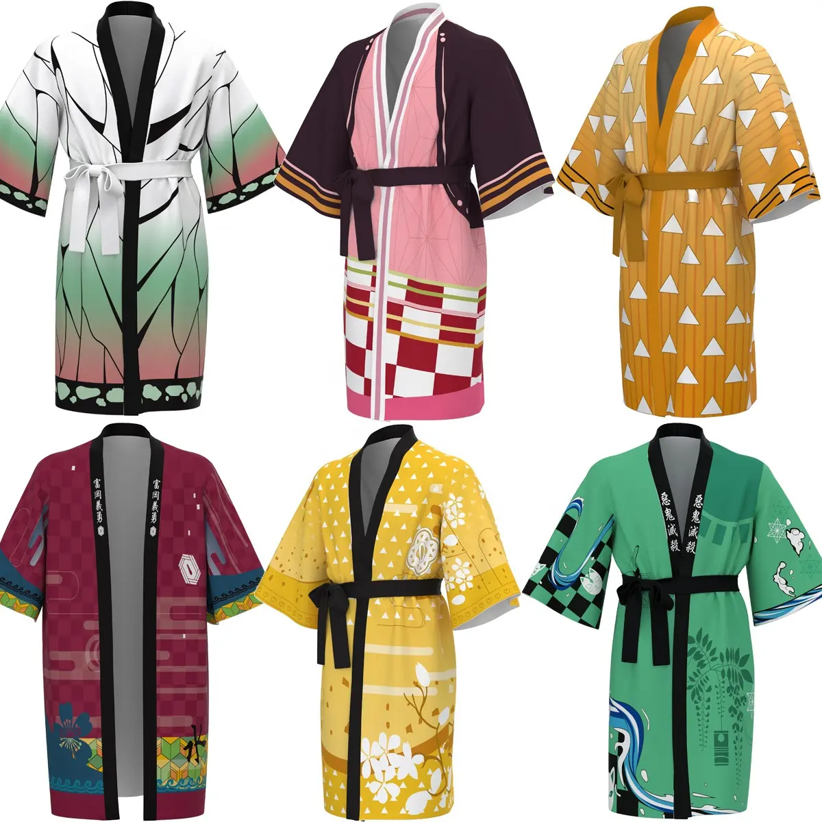 2024 nuovo Anime periferico Yuori Kimono cappotto Kamado Tanjirou accappatoio bidimensionale mantello pigiama