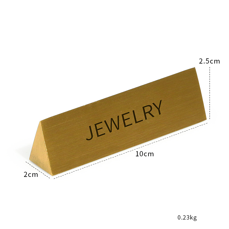 Metal nameplate
