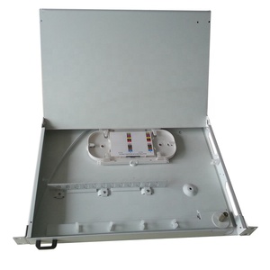 1U ODF SC LC FC 机架安装滑动抽屉式 24 端口光纤跳线面板 - Product Image 1