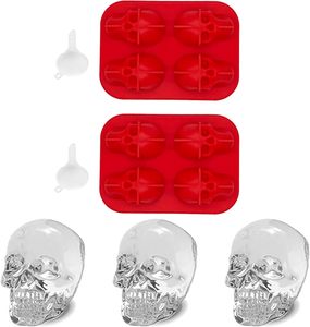 Sáng Tạo Thân Thiện Với Môi Skull Silicone <span class=keywords><strong>Ice</strong></span> <span class=keywords><strong>Cube</strong></span> Khay Dễ Dàng Để Sử Dụng <span class=keywords><strong>Ice</strong></span> Cream Maker Và Công Cụ Thực Phẩm Cho Whiskey Và Halloween Đồ Uống - Product Image 5