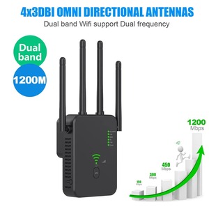 1200Mbps Dual-band 5G 2.4G Wireless WiFi ripetitore di rete domestica funzione Firewall segnale Booster Range Extender Router - Product Image 5