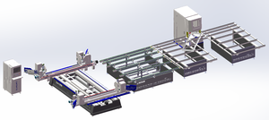 Automatico CNC orizzontale PVC UPVC telaio quattro angoli pulizia e saldatura macchina finestra e porta linea di produzione macchina che fa macchina - Product Image 2