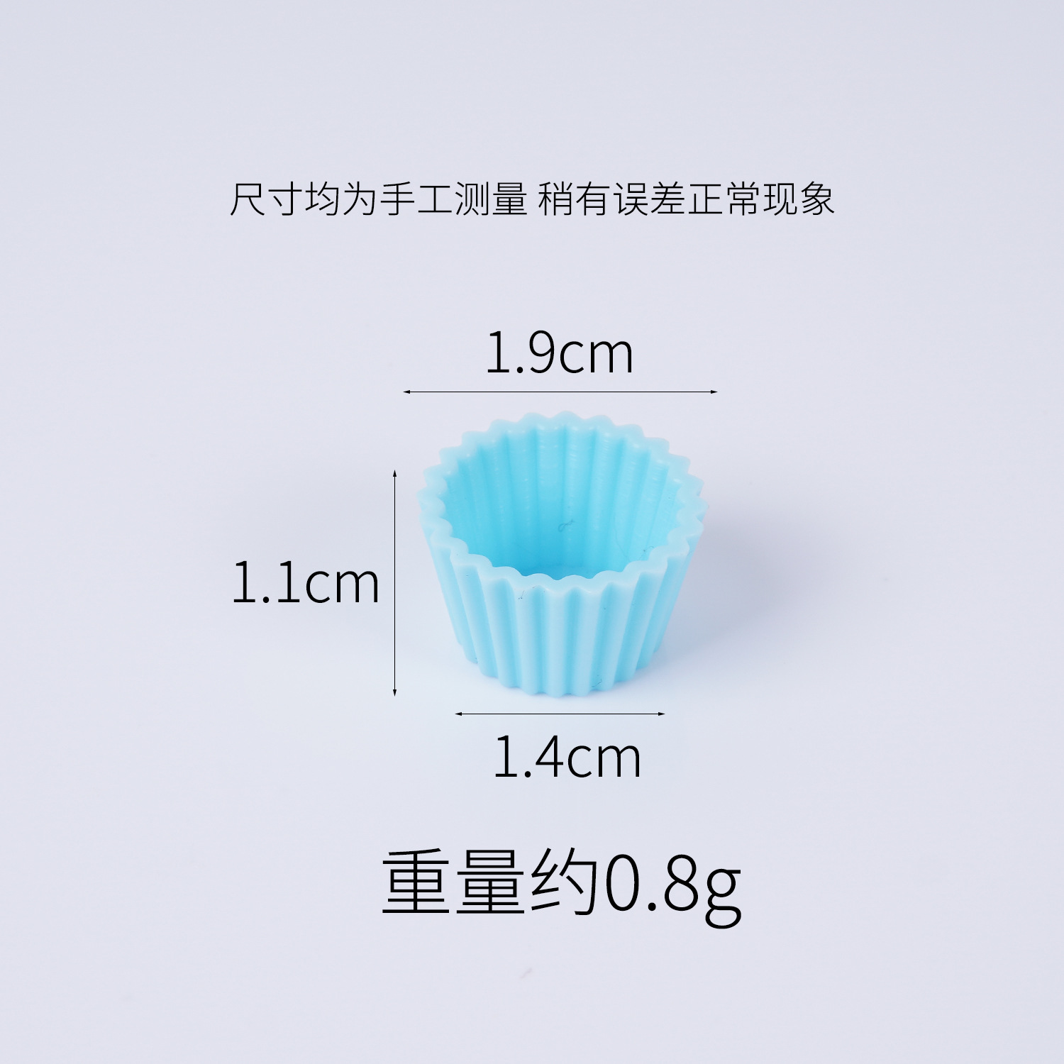 Petit présentoir à gâteaux 1,1 cm - bleu