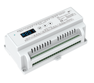 SKYDANCE D24 direccionable LED DMX512 RDM decodificador controlador de 24 canales tensión constante tira de LED 3A/CH carril Din - Product Image 6