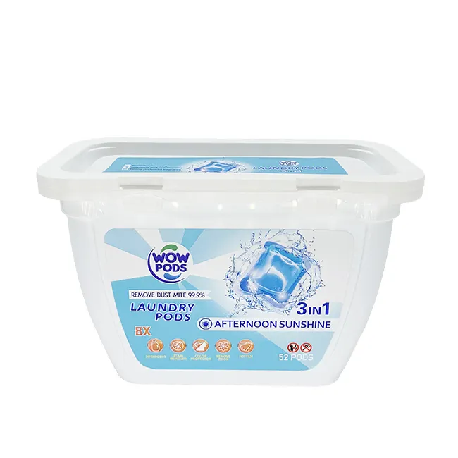 Productos de lavandería paño lavado ecológico soluble cápsulas de lavandería gel forma fórmula detergente agua