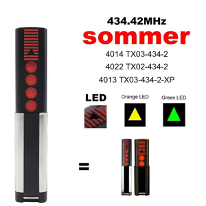 SOMMER 434 MHz Rolling Code Garage Fernbedienung APERTO TX02-868-2 4025 TX03-868-4 4020 4021 4026 Drahtlose HF-Kommunikation