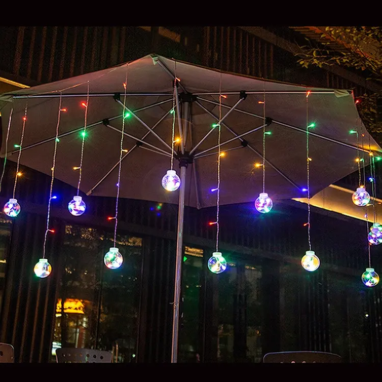 Vendita 108LED desiderio palla tenda luce fata finestra scintillio LED stringa luce per la casa, compleanno, decorazione natalizia