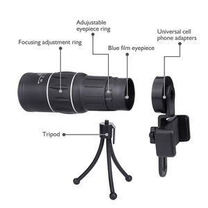 16x52 monoküler çift odaklı optik <span class=keywords><strong>Zoom</strong></span> teleskop, gündüz ve düşük gece görüş, kuşlar için izlemek/yaban hayatı/avcılık/kamp/yürüyüş