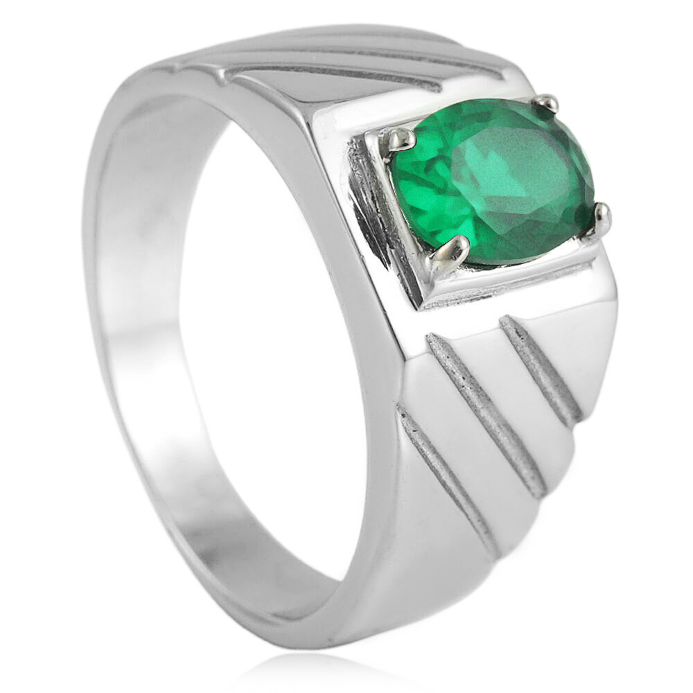Silver (Green Stone)
