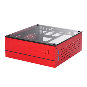 デスクトップ電源ゲーミングHTPCホストエンクロージャーオフィスホーム2.0USB 3.0USBミニITXコンピューターケース実用的な水平シャーシ - Product Image 1