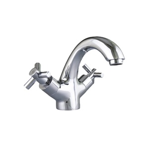 Grifos mezcladores de lavabo de latón de diseño moderno, nuevo estilo, grifo de agua fría y caliente de un orificio, función automática de uso en el baño - Product Image 1