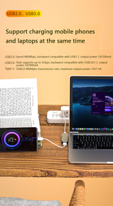 5合1 USB集线器c型耳机插孔适配器usb c音频适配器分离器usb c集线器适配器，适用于笔记本电脑和电话 - Product Image 6