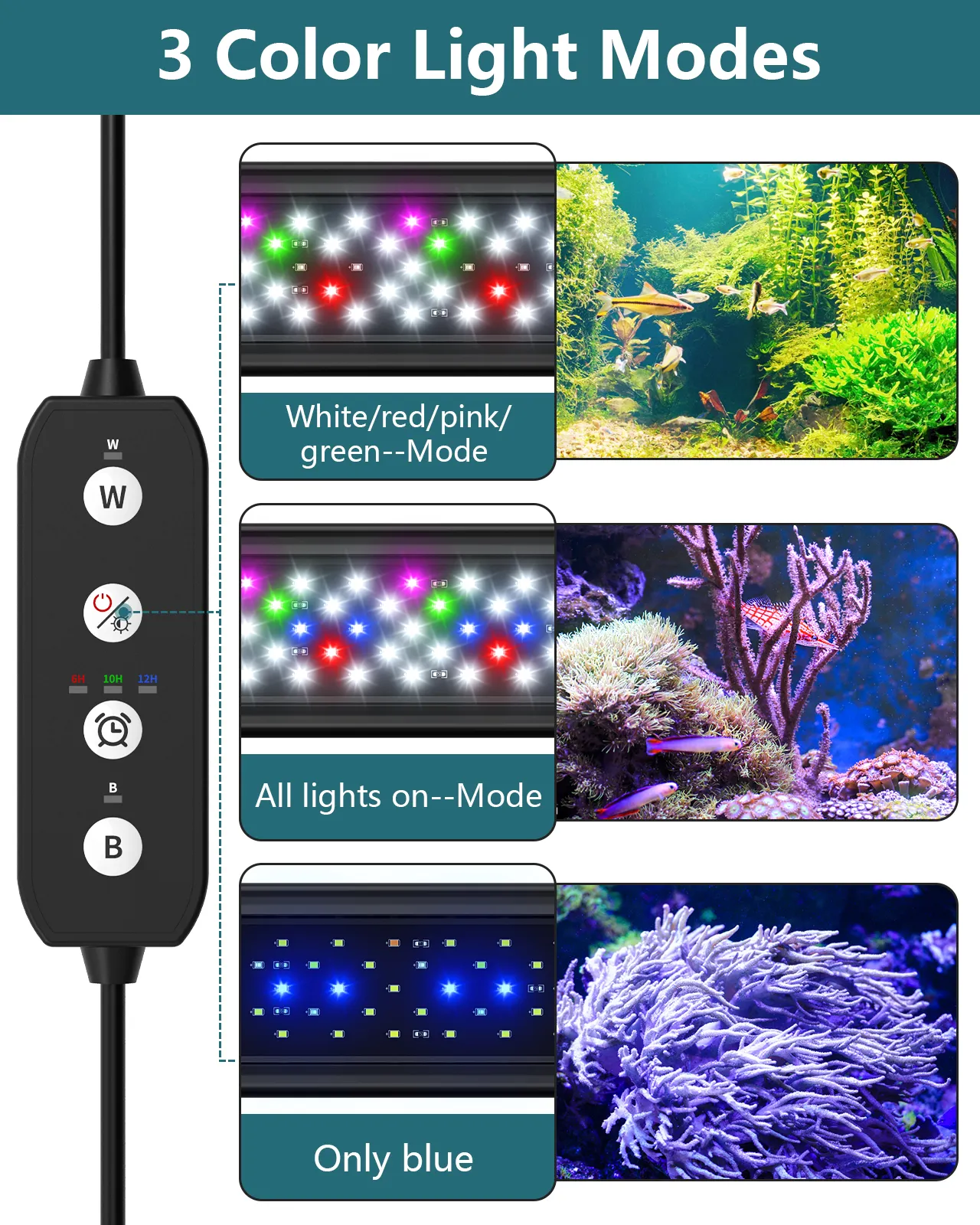 30-120 CM Voll spektrum Aquarium Licht lampe mit ausziehbaren Halterungen Led Aquatic Planted Aquarium Light für lebende Pflanzen tank