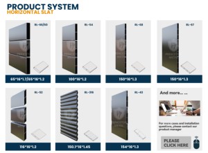 سياج خصوصية أسود من الألومنيوم سهل التجميع بدون حفر ألواح شرائح أفقية لتطبيق الأمن - Product Image 4