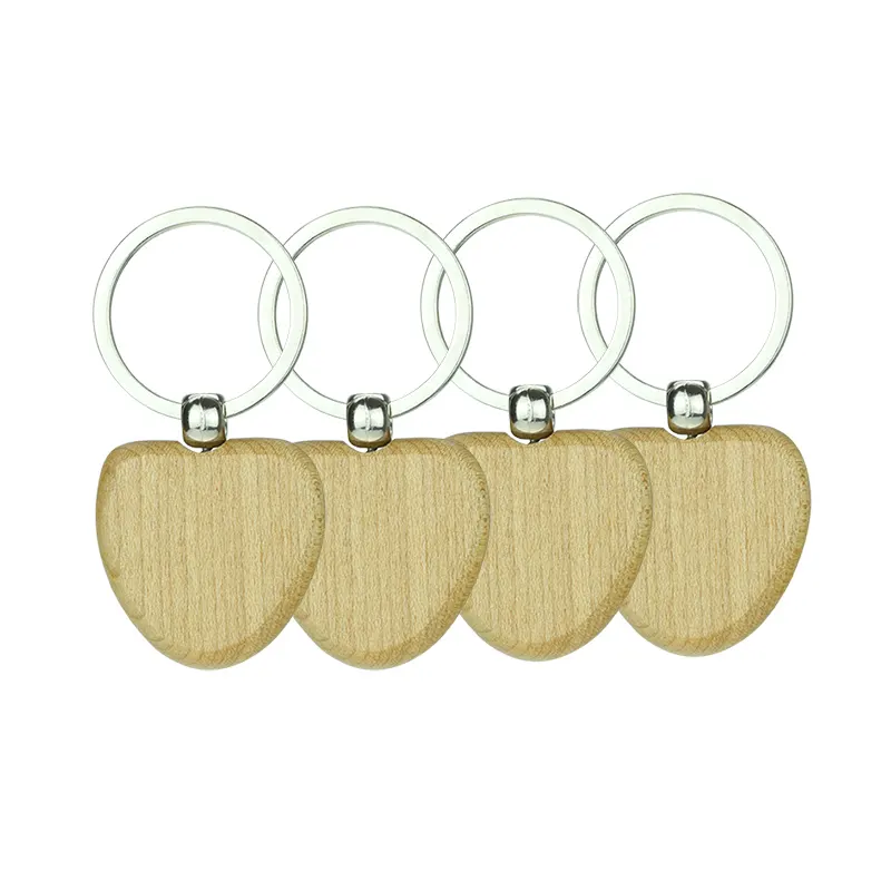 Bán Buôn Hot Bán Các Nhà Sản Xuất Cá Nhân Logo Đồng Bằng Trống Thăng Hoa Tùy Chỉnh Bằng Gỗ Keychain Trong Số Lượng Lớn Gỗ Móc Chìa Khóa