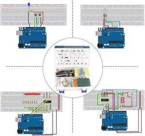 Elektronik komponente Fun Set Roboter Starter Kit PCB Löten Elektronen Kit, LED & Widerstand Kits für Arduino Raspberry Pi ESP32