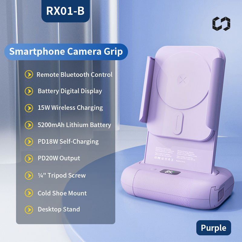 Ricarica rapida wireless viola Basic da 15 W