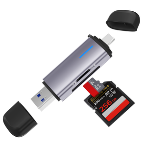 Werkseitig benutzer definierter Mini TF SD-Kartenleser USB C USB 2.0 3.0 Speicher OTG-Kartenleser adapter Mit Typ C für PC Mac iPhone Android - Product Image 1